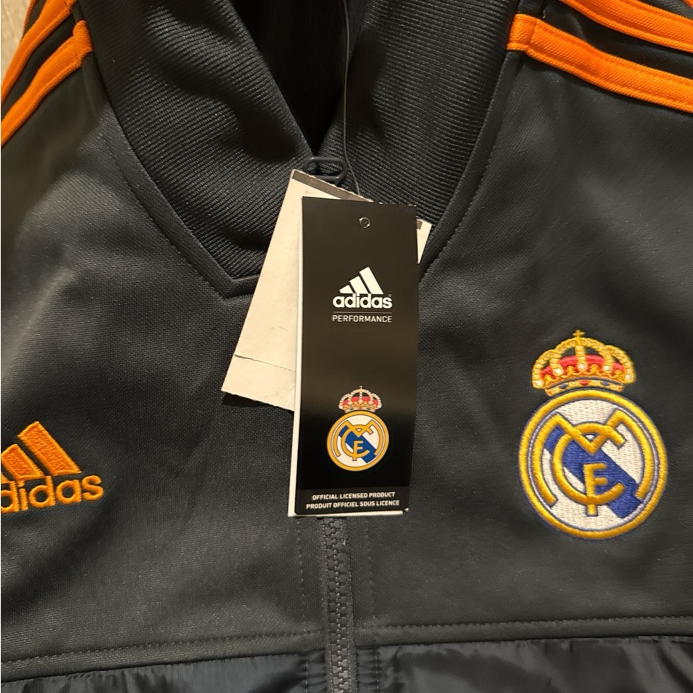 Adidas Black and Orange Track Jacket - Picture 5 of 5